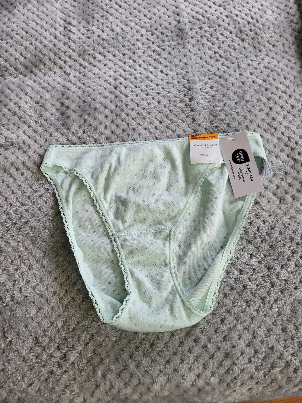 Nwt Charter Club Light Mint Green Bikini Panty Small